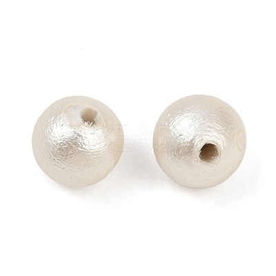 Compressed Cotton Pearl Beads WOVE-V001-A02-6mm-1