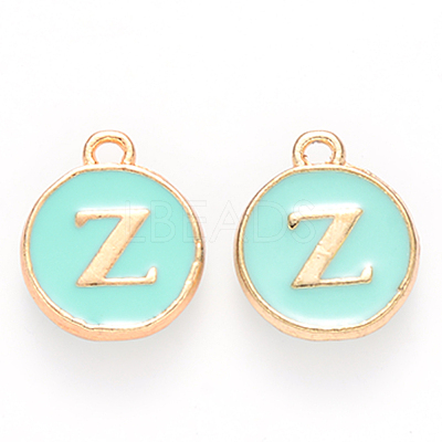Golden Plated Alloy Enamel Charms X-ENAM-S118-05Z-1