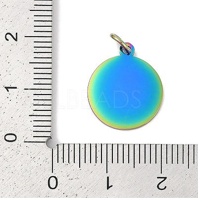 Ion Plating(IP) 304 Stainless Steel Pendants STAS-I311-33E-RC-1
