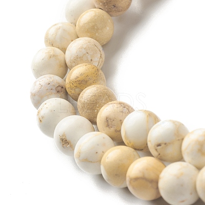 Natural Imperial Jasper Beads Strands G-I122-8mm-22-1