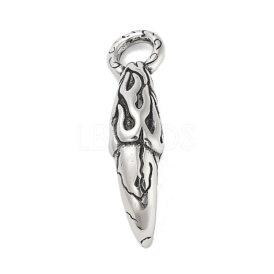 304 Stainless Steel Big Pendants STAS-M336-04AS-1