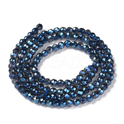 Electroplate Transparent Glass Beads Strands LS-GLAA-H021-01B-FR05-1