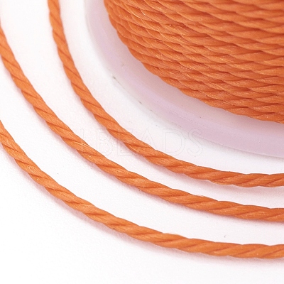 Round Waxed Polyester Cord X-YC-G006-01-1.0mm-07-1