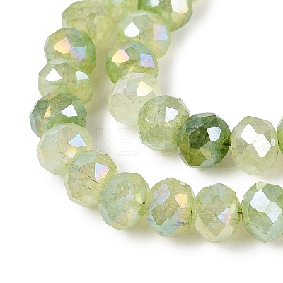 Electroplate Crackle Imitation Jade Glass Beads Strands LS-EGLA-Q131-02B-02-1