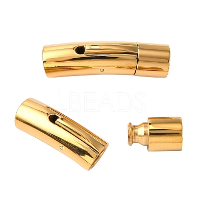 304 Stainless Steel Bayonet Clasps LS-STAS-I013-6mm-G-1