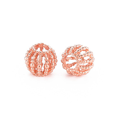 Rack Plating Alloy European Beads MPDL-N039-118RG-1