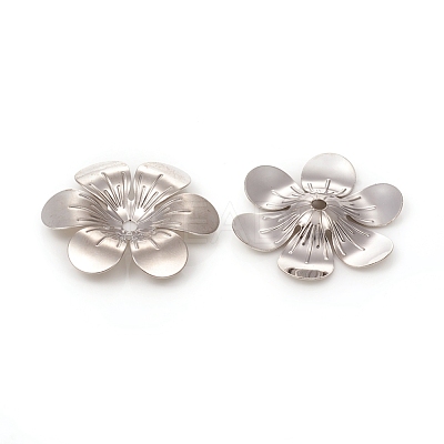 6-Petal Brass Bead Caps KK-I669-06P-1