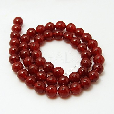 Natural Carnelian Beads Strands X-G-G338-10mm-02-1