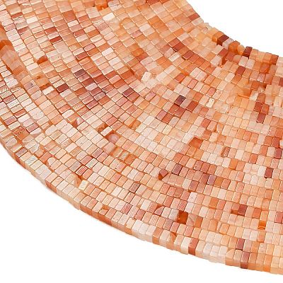 Natural Red Aventurine Beads Strands GG-CBA2498-C07-01-1