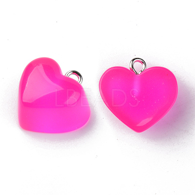 Transparent Resin Pendants X-RESI-R429-30E-1