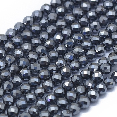 Terahertz Stone Beads Strands G-D0013-77B-1