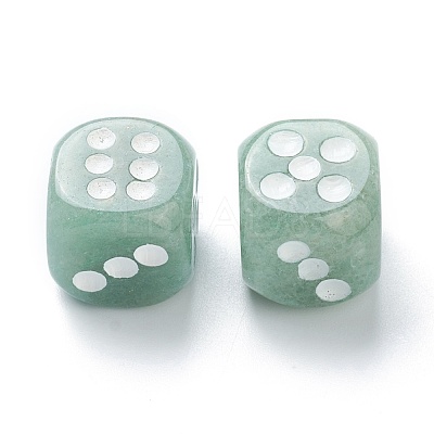 Natural Green Aventurine Cabochons G-M378-02L-1