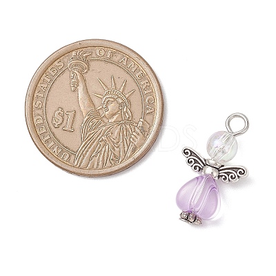Transparent Acrylic Pendants PALLOY-JF04252-1