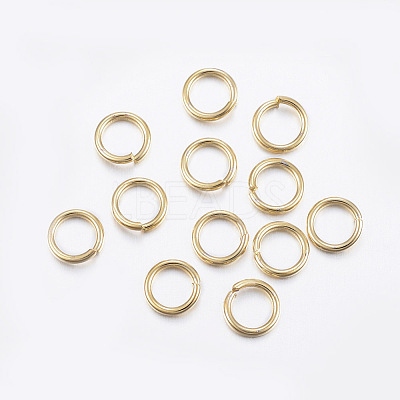 304 Stainless Steel Open Jump Rings X-STAS-L187-10x1.5mm-G-1