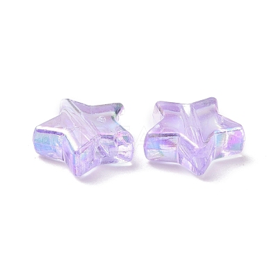 Eco-Friendly Transparent Acrylic Beads PL556-PW41-1