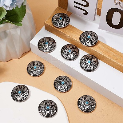 10 Sets Zinc Alloy Decorative Rivets BUTT-GF0001-20-1