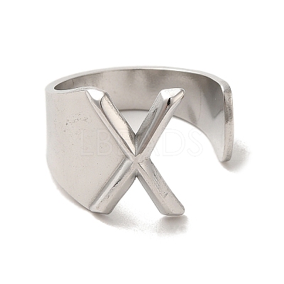 Non-Tarnish 201 Stainless Steel Finger Rings RJEW-H223-04P-X-1