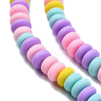 Handmade Polymer Clay Beads Strands CLAY-N008-008M-1