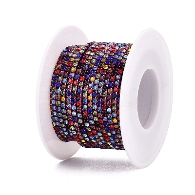 Iron Rhinestone Cup Chains CH-Q006-02A-05-1