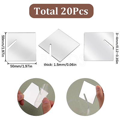 Acrylic Mirror Wine Glass Charms AJEW-SC0002-53A-02-1