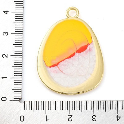 Alloy Enamel Pendants PALLOY-S034-02KCG-F-1