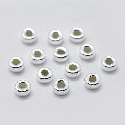 925 Sterling Silver Spacer Beads STER-K171-39S-03-1