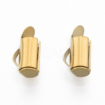 304 Stainless Steel Slide On End Clasp Tubes STAS-S115-01B-G-1