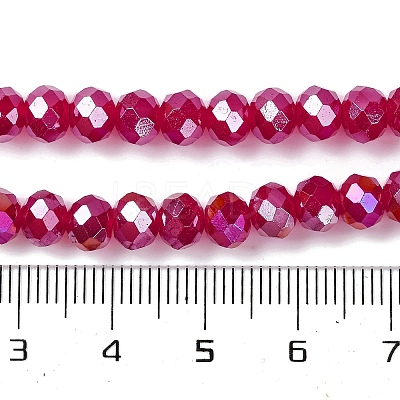 Baking Electroplate Glass Beads Strands DGLA-A039-J10mm-B02-1