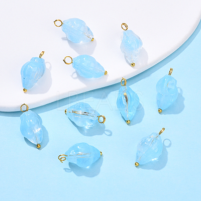 Glass Pendants PALLOY-YW00060-08-1