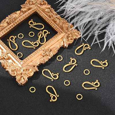 Tibetan Style Hook and Eye Clasps LS-K08ZJ011-1