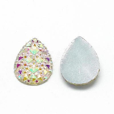 Resin Cabochons CRES-Q193-18x25-10AB-1