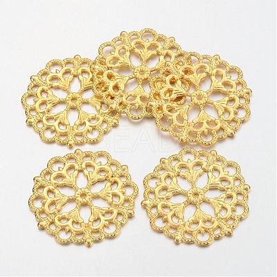 Tibetan Style Filigree Joiners Links TIBE-A11623-G-FF-1