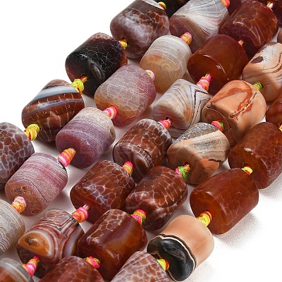 Dyed & Heated Natural Fire Crackle Agate Beads Strands GG-CBAB9C6-K01-01-1