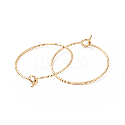 Ion Plating(IP) 316L Surgical Stainless Steel Hoop Earring Findings STAS-D164-05G-1