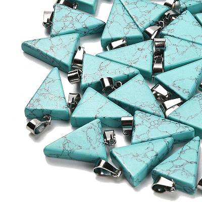 Synthetic Turquoise Pendants G-B127-04P-03-1