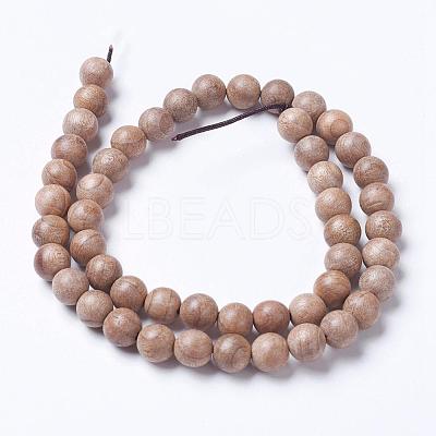 Natural Wood Beads Strands X-WOOD-J001-02-6mm-1