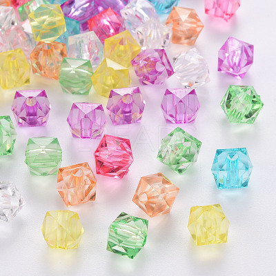 Transparent Acrylic Beads TACR-Q259-8mm-V-1