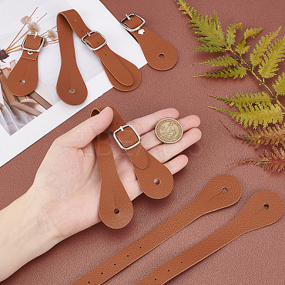 4Pcs PU Leather Spur Straps AJEW-GF0005-27B-1
