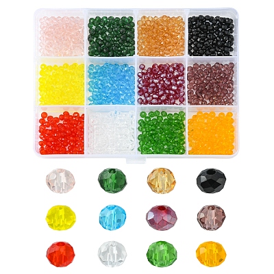 960Pcs 12 Colors Glass Beads GLAA-YW0001-52-1