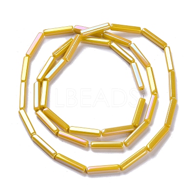 Electroplate Glass Beads Strands EGLA-Q128-11A-AB01-1