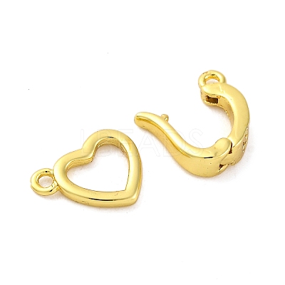 Brass Fold Over Clasps KK-Z078-38G-1