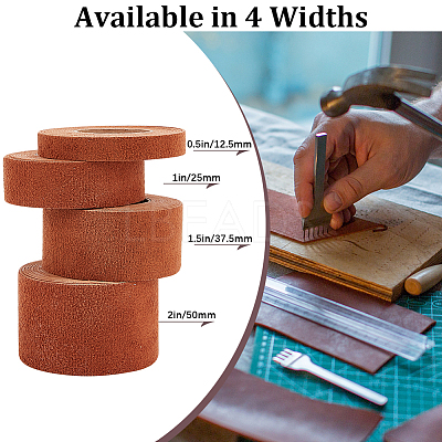 2M PVC Imitation Leather Ribbons SRIB-WH0011-126C-04-1