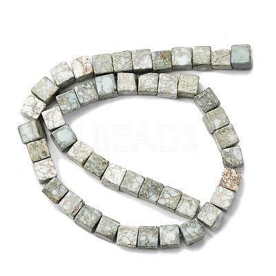 Natural Variscite Beads Strands G-B155-C05-8x8mm-1