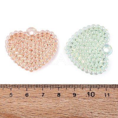 UV Plating Transparent Acrylic Pendants OACR-N160-21-1