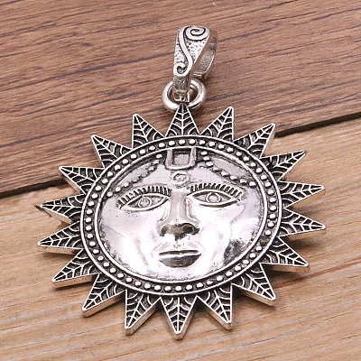 Tibetan Style Alloy Pendants FIND-H019-04AS-1