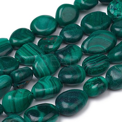 Natural Malachite Beads Strands X-G-L493-42A-1
