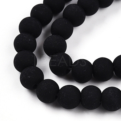 Opaque Glass Beads Strands GLAA-T032-P6mm-MD01-1