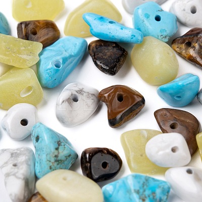60G 4 Style Natural & Synthetic Mixed Gemstone Beads G-FS0002-18B-1