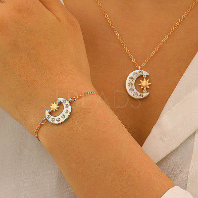 Brass with Crystal Rhinestone Bracelets & Necklaces WG06C1A-17-1