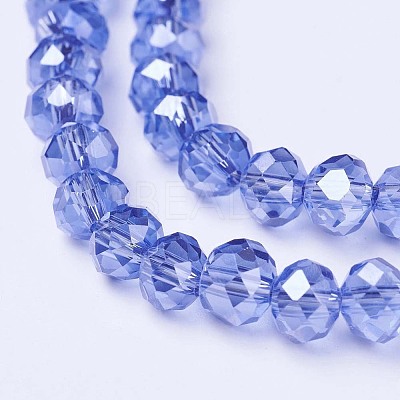 Electroplate Glass Beads Strands EGLA-A034-T4mm-A17-1